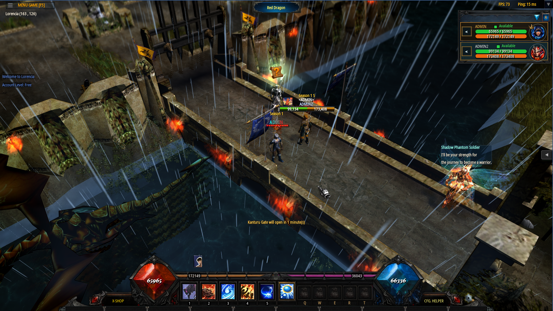 Renderer rain