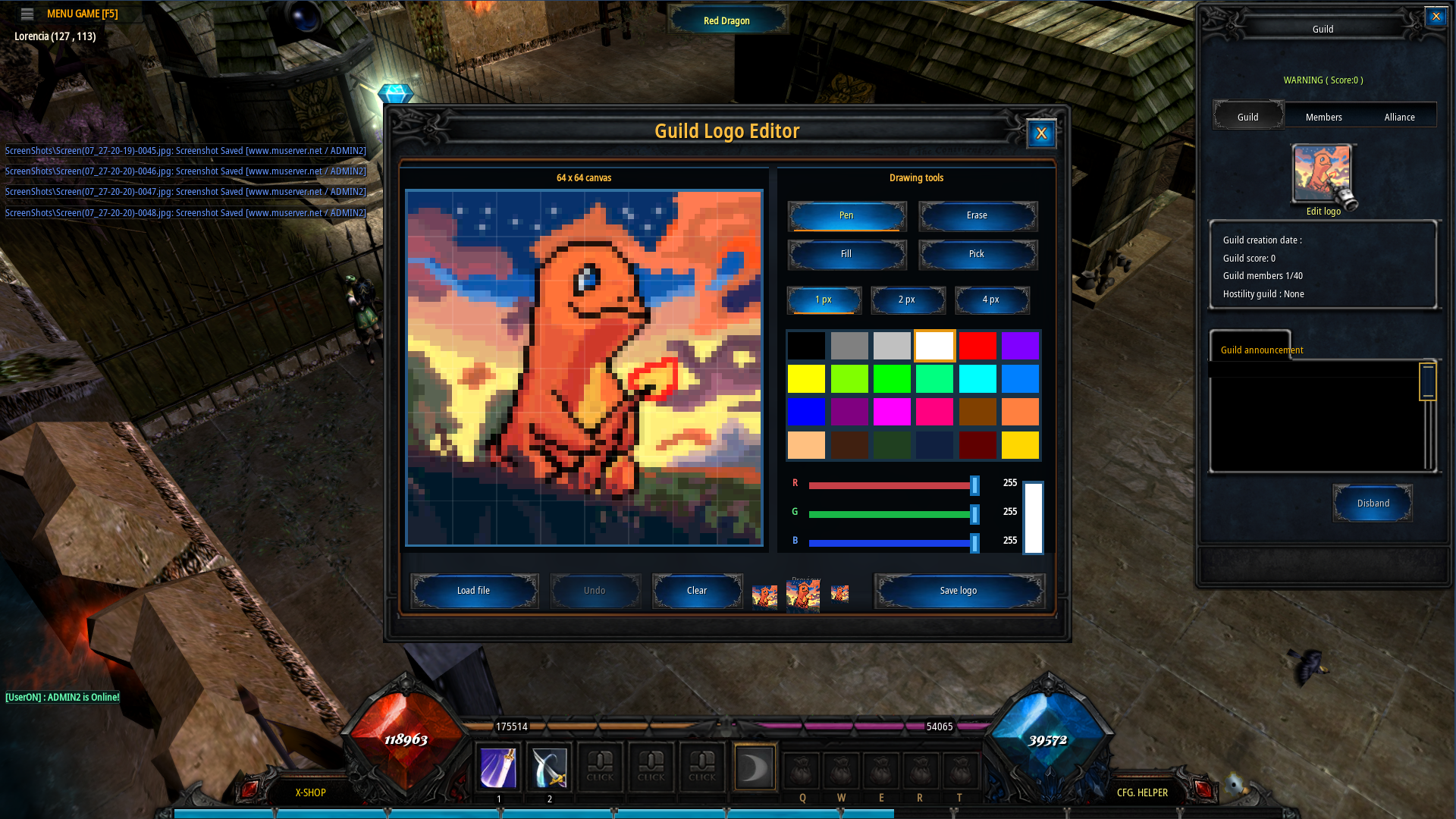 Guild logo editor