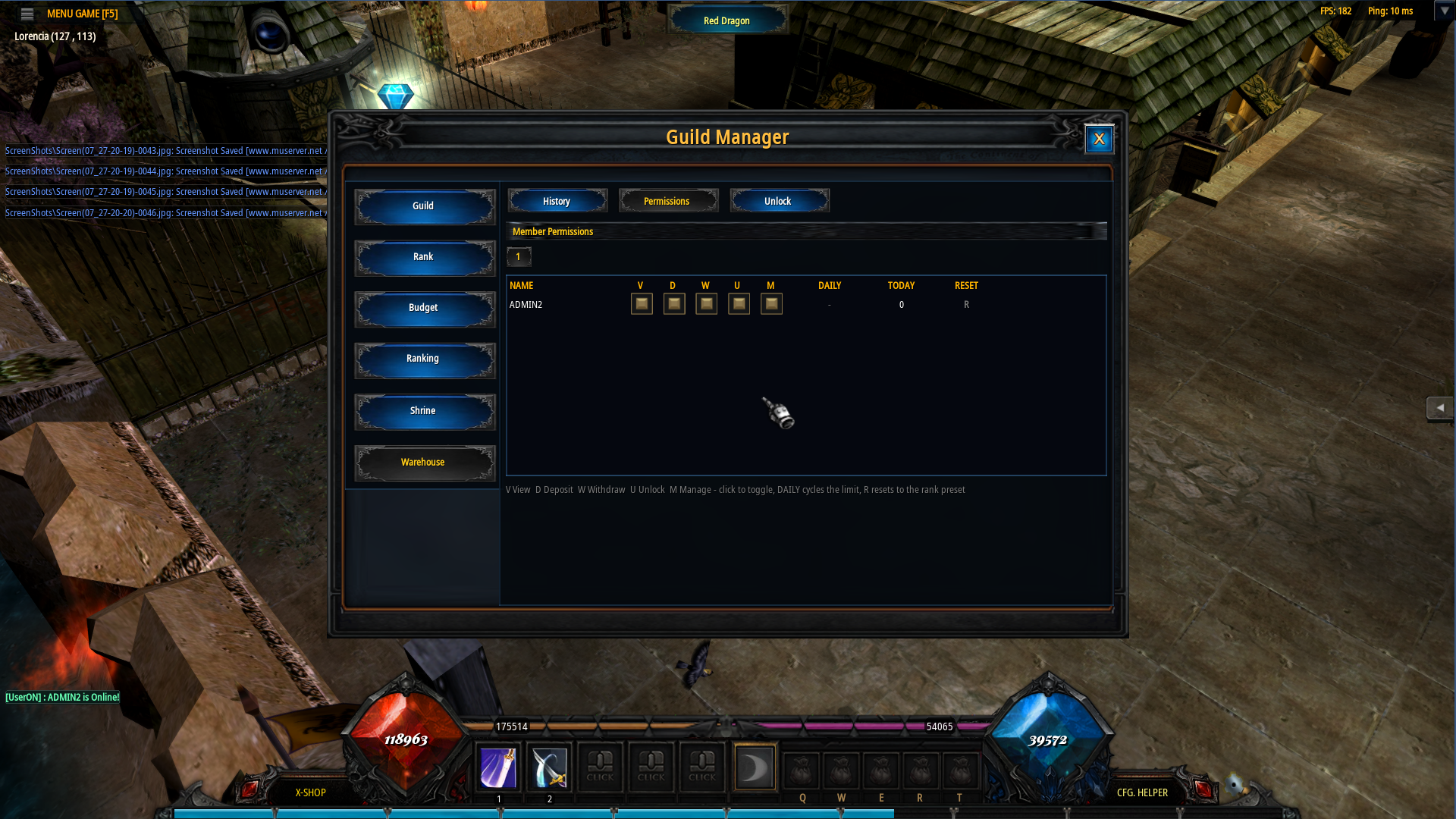 Guild permissions