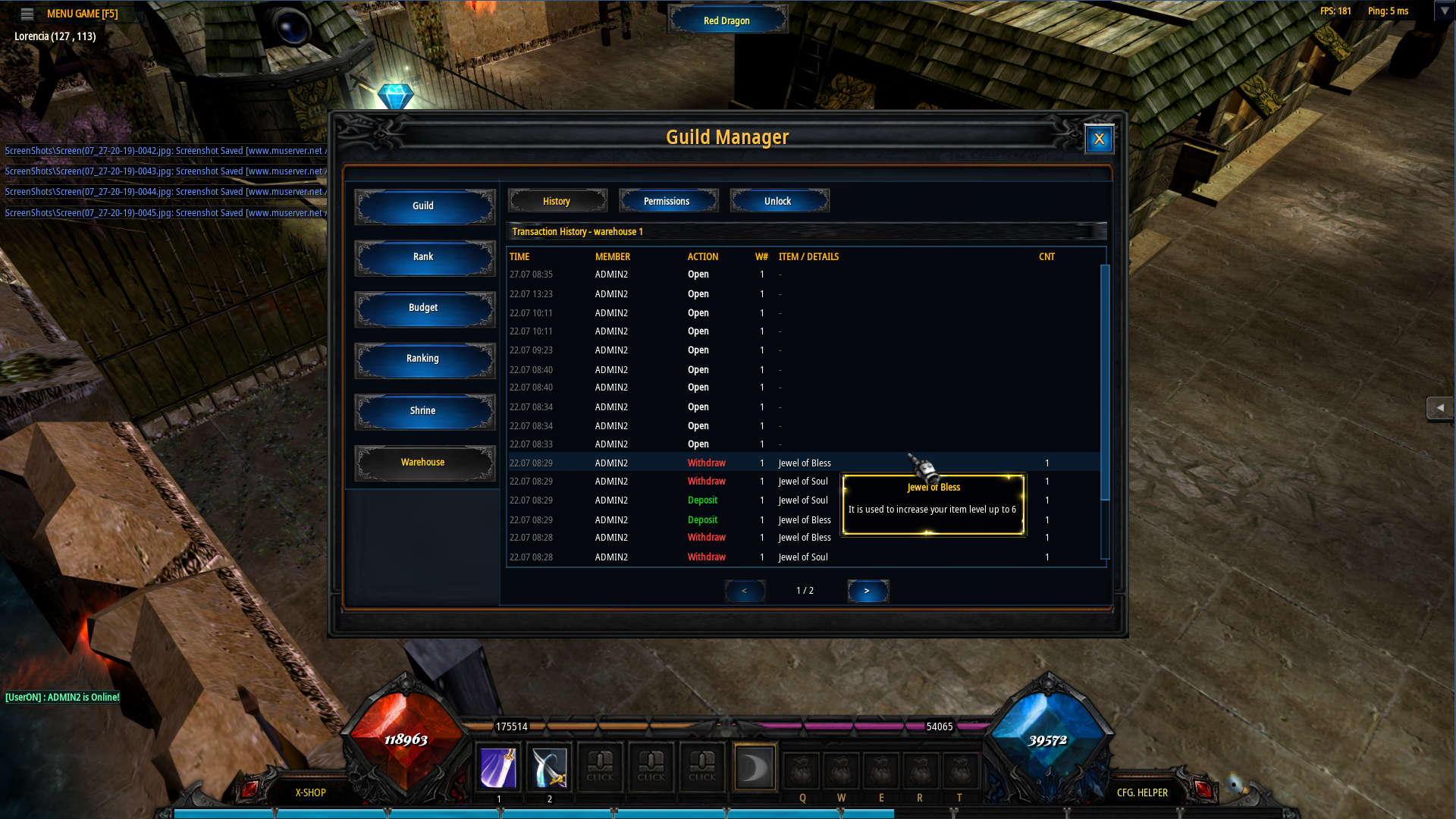 Guild history