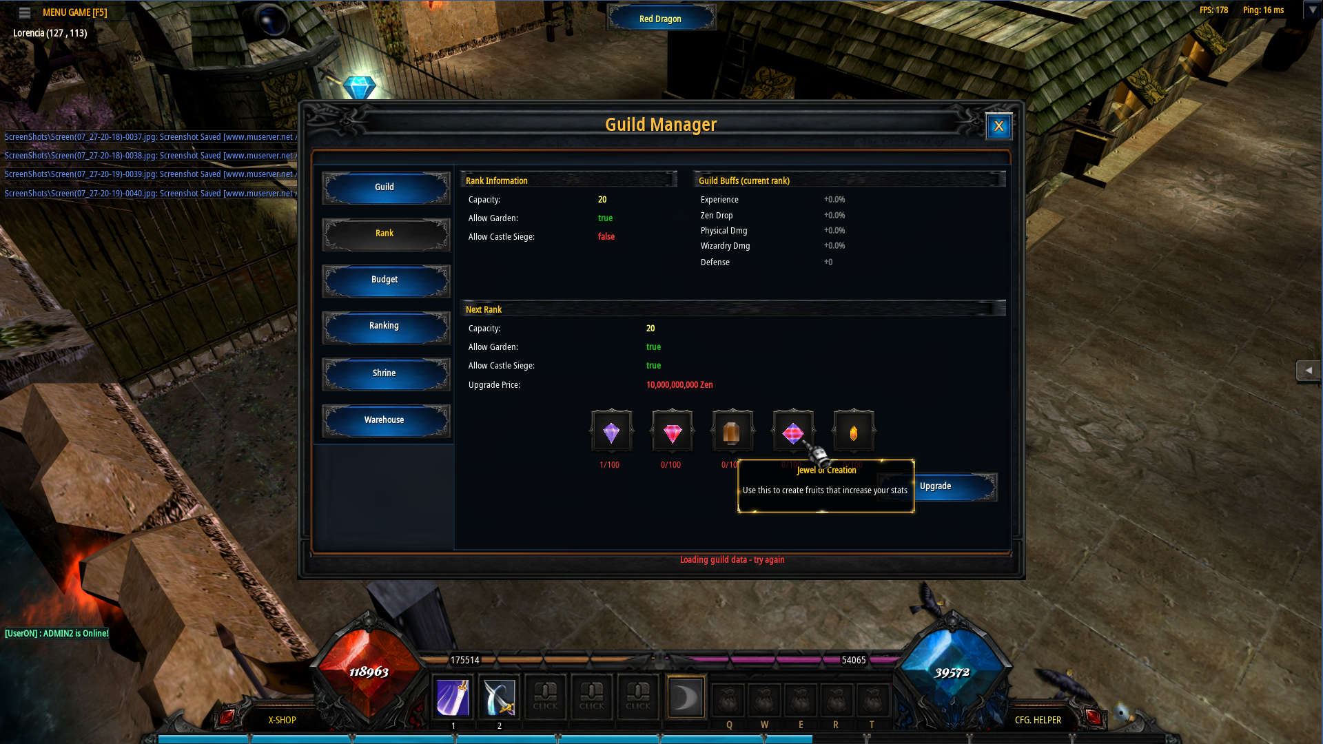 Guild rank